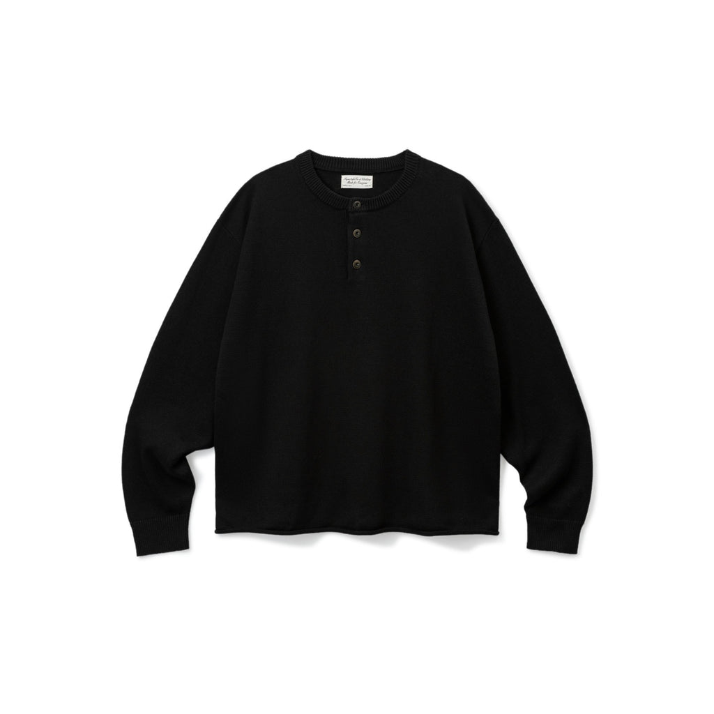 SUPERTOFU_Soft_Breathable_Cotton_Henley_Button_Rolled_Hem_Relaxed_Unisex_Knitwear_Sweaters_MISSTT