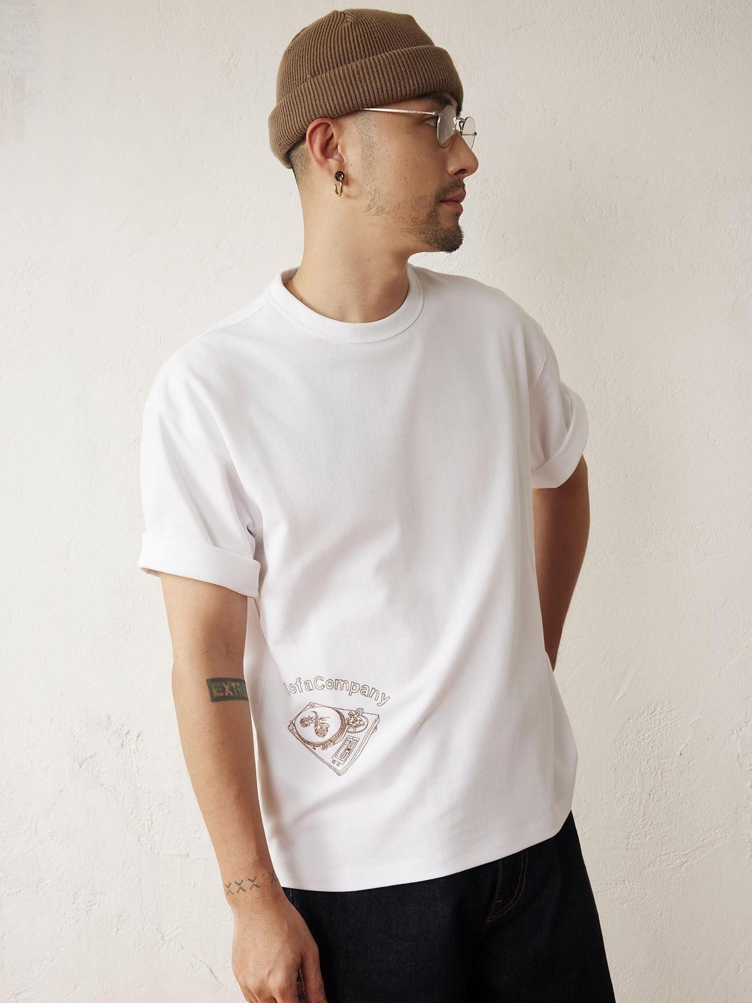 SUPERTOFU Soft Breathable Cotton Loose Fit Vintage Crew Neck Unisex Short Sleeve T-Shirts