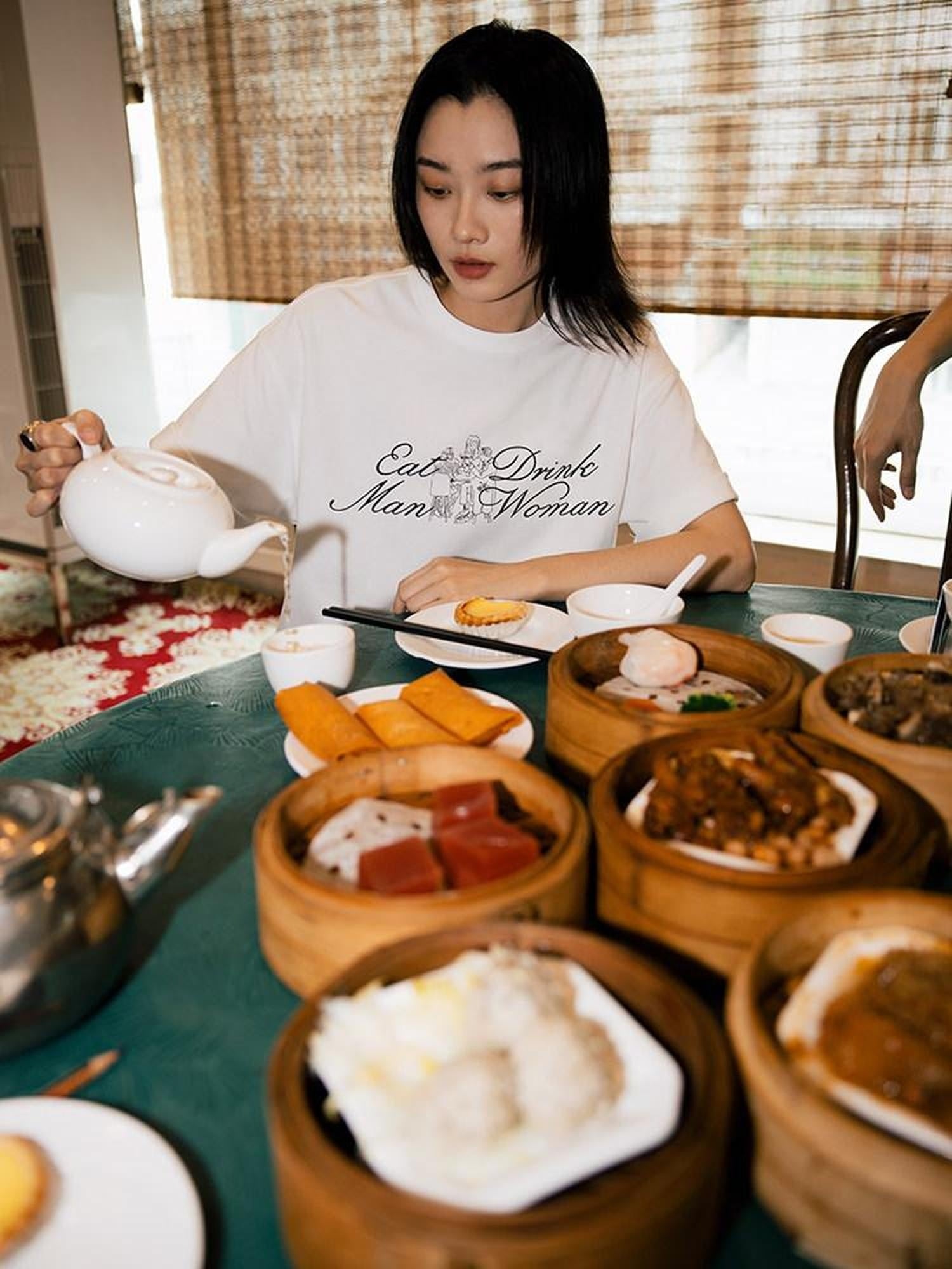 SUPERTOFU Soft Breathable Cotton Loose Retro Unisex Letter Print Short Sleeve T-Shirts