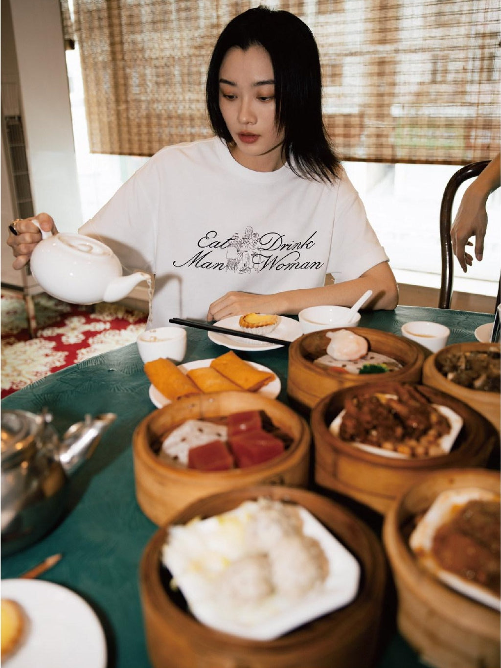 SUPERTOFU Soft Breathable Cotton Loose Retro Unisex Letter Print Short Sleeve T-Shirts