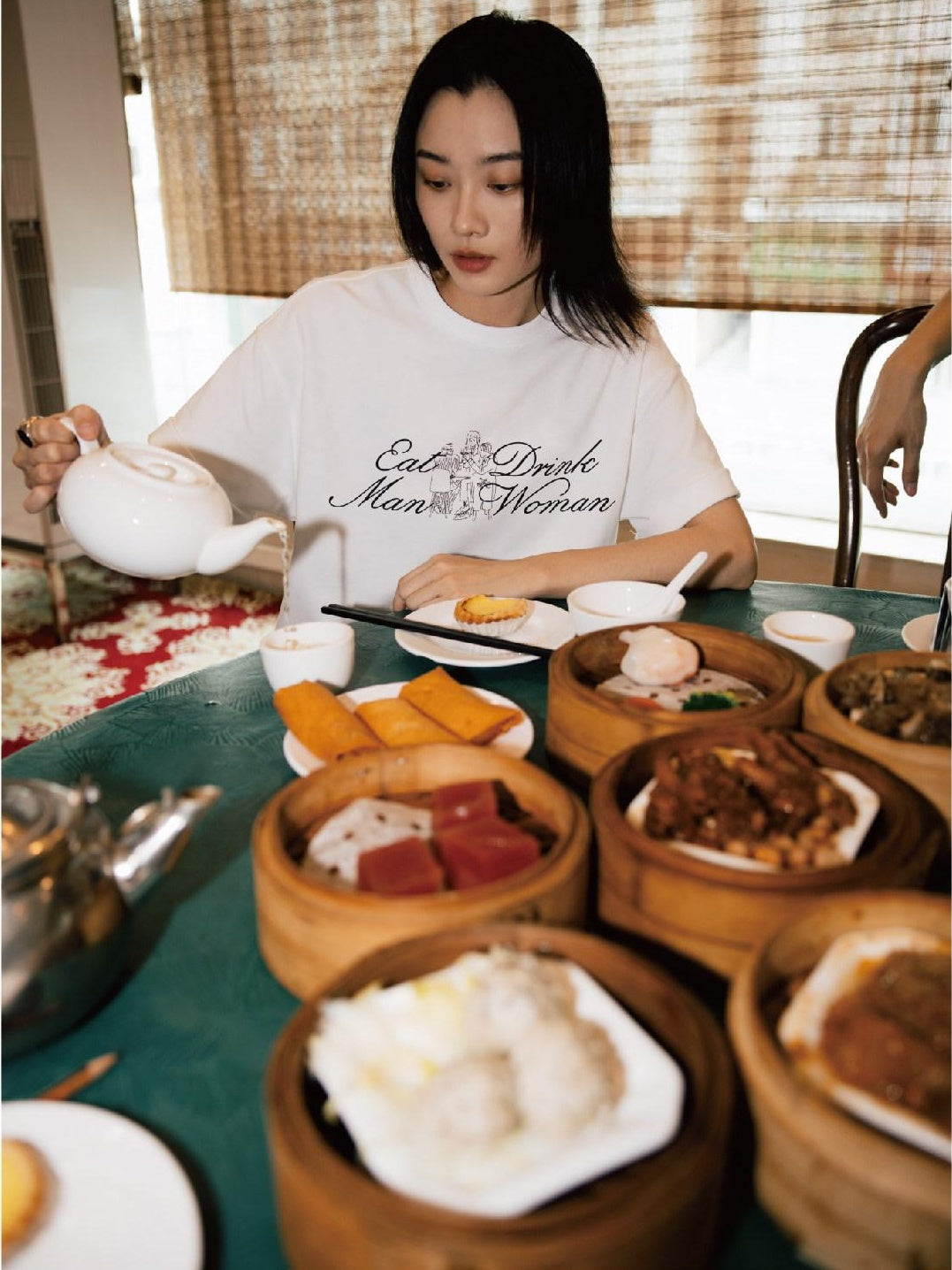 SUPERTOFU Soft Breathable Cotton Loose Retro Unisex Letter Print Short Sleeve T-Shirts