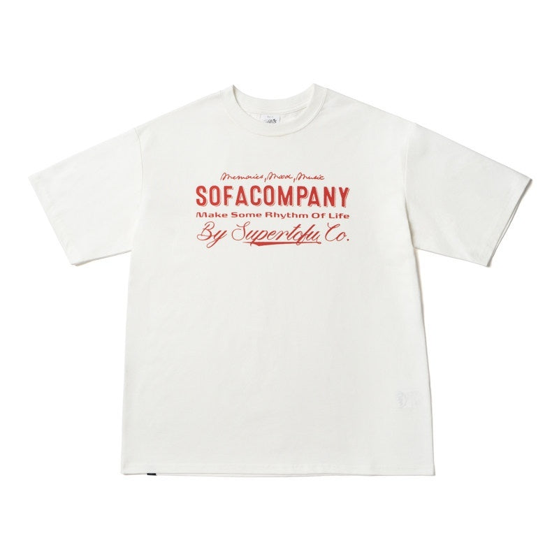 SUPERTOFU Soft Breathable Loose Crewneck Unisex Number Print Short Sleeve T-Shirts