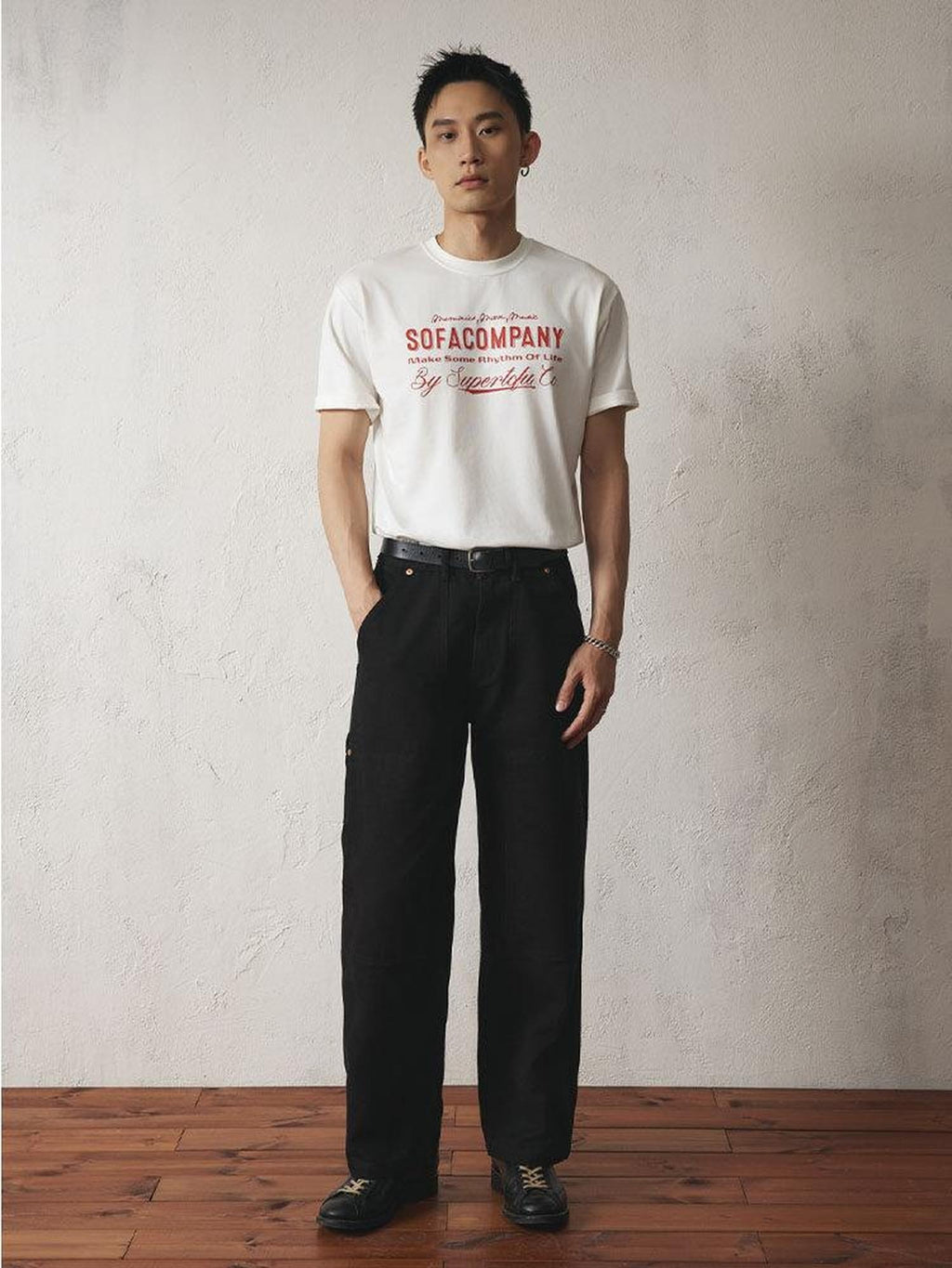 SUPERTOFU Soft Breathable Loose Crewneck Unisex Number Print Short Sleeve T-Shirts