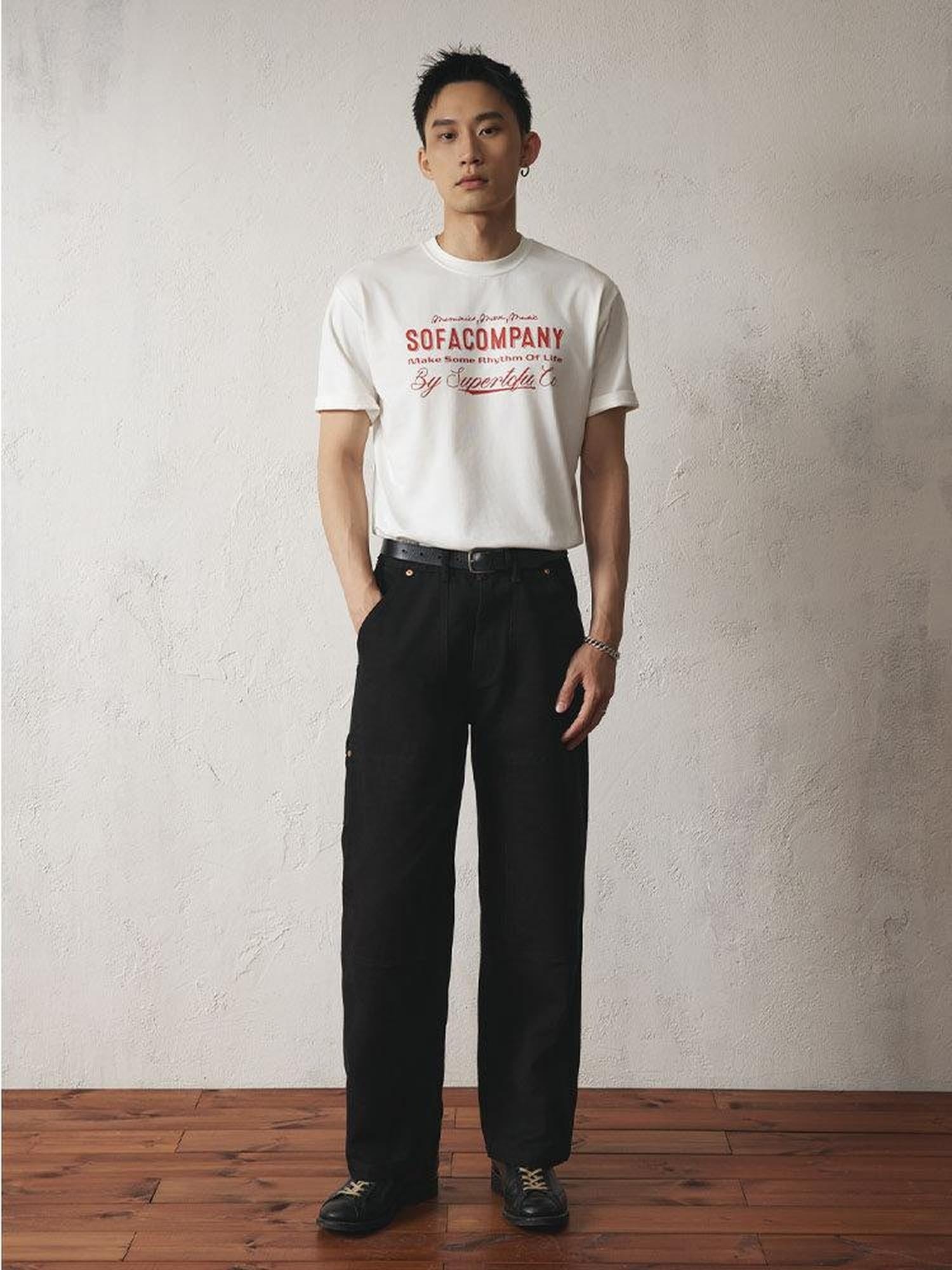 SUPERTOFU Soft Breathable Loose Crewneck Unisex Number Print Short Sleeve T-Shirts