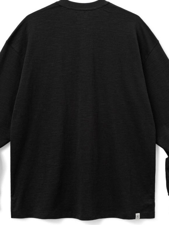 SUPERTOFU Soft Breathable Slub Cotton Henley Minimal Unisex Long Sleeve T-Shirts