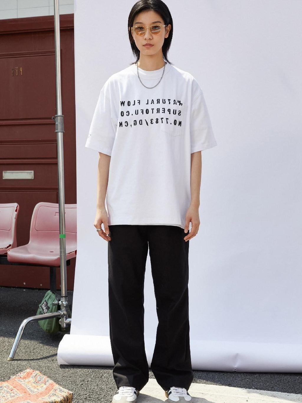 SUPERTOFU Soft Cotton Blend Oversized Floral Graphic Youth Unisex Short Sleeve T-Shirts