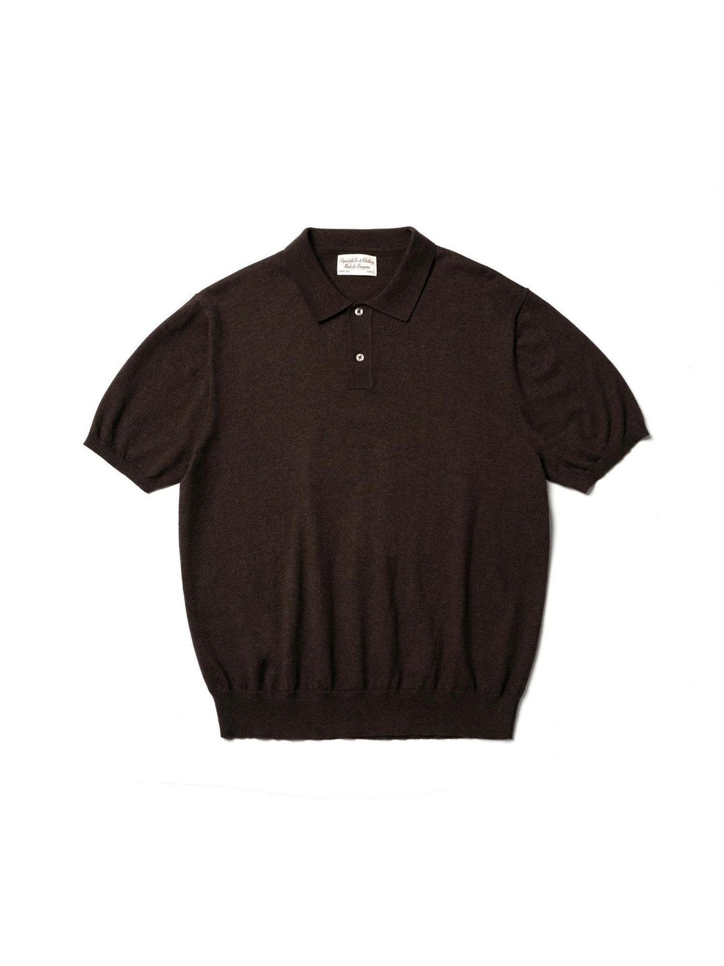 SUPERTOFU Soft Cotton Cashmere Collared Standard Fit Unisex Solid Short Sleeve T-Shirts