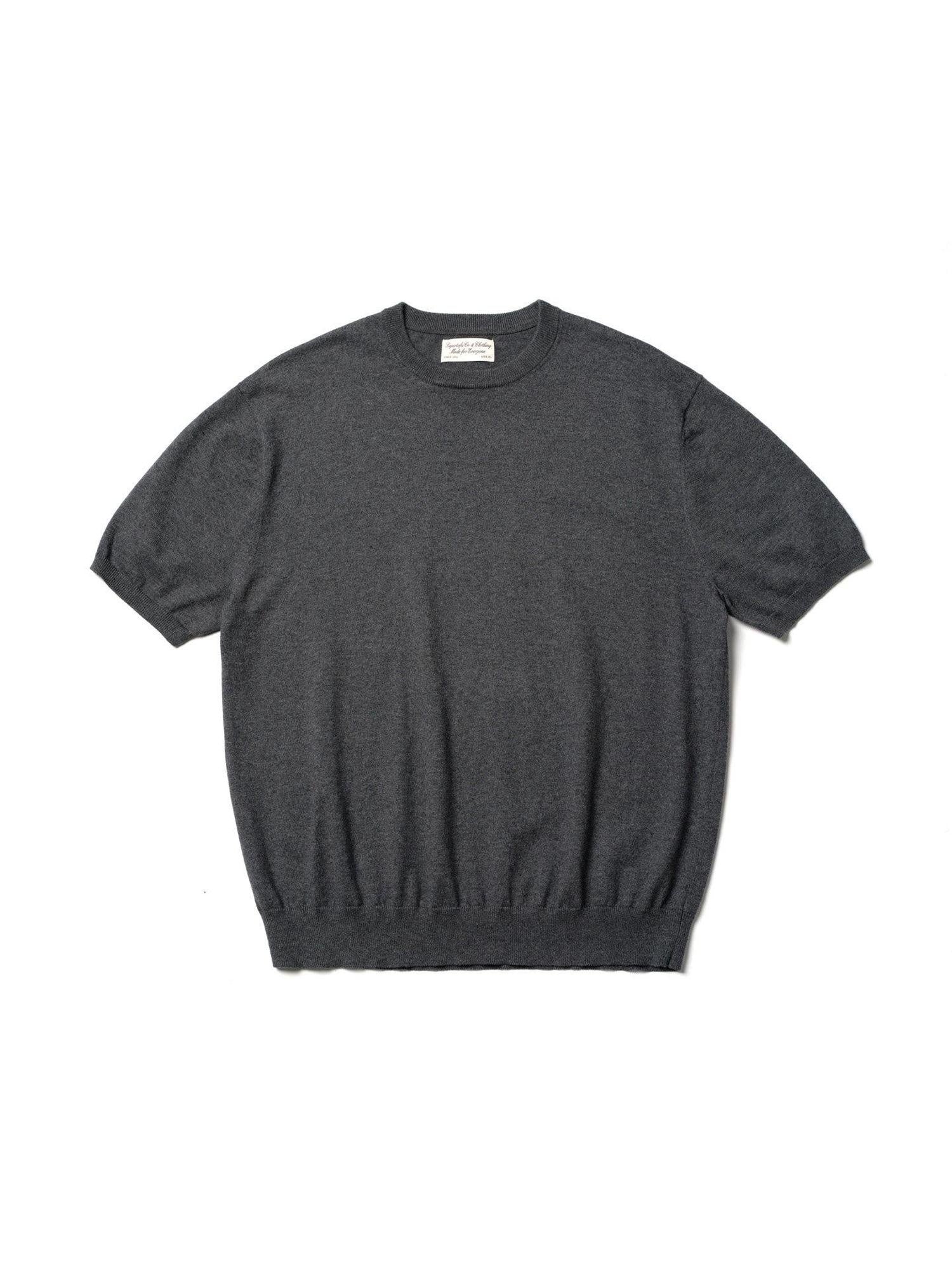 SUPERTOFU Soft Cotton Cashmere Relaxed Crewneck Unisex Minimal Logo Short Sleeve T-Shirts