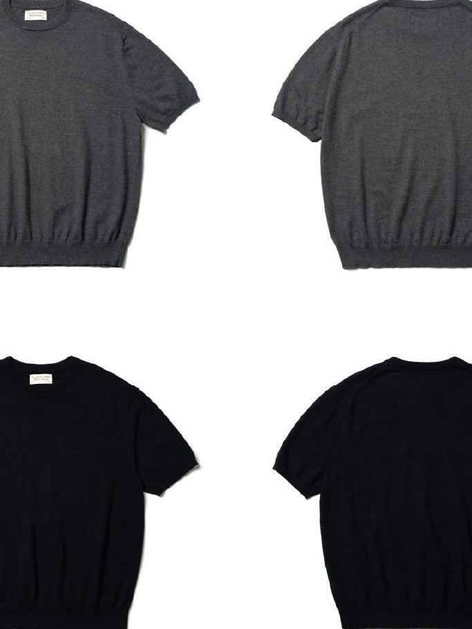 SUPERTOFU Soft Cotton Cashmere Relaxed Crewneck Unisex Minimal Logo Short Sleeve T-Shirts