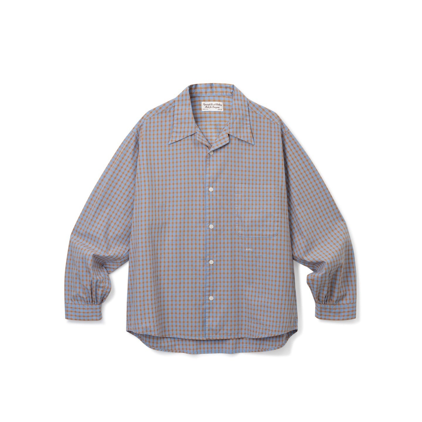 SUPERTOFU_Soft_Cotton_Minimal_Relaxed_Colorblock_Cuban_Collar_Unisex_Shirts_MISSTT