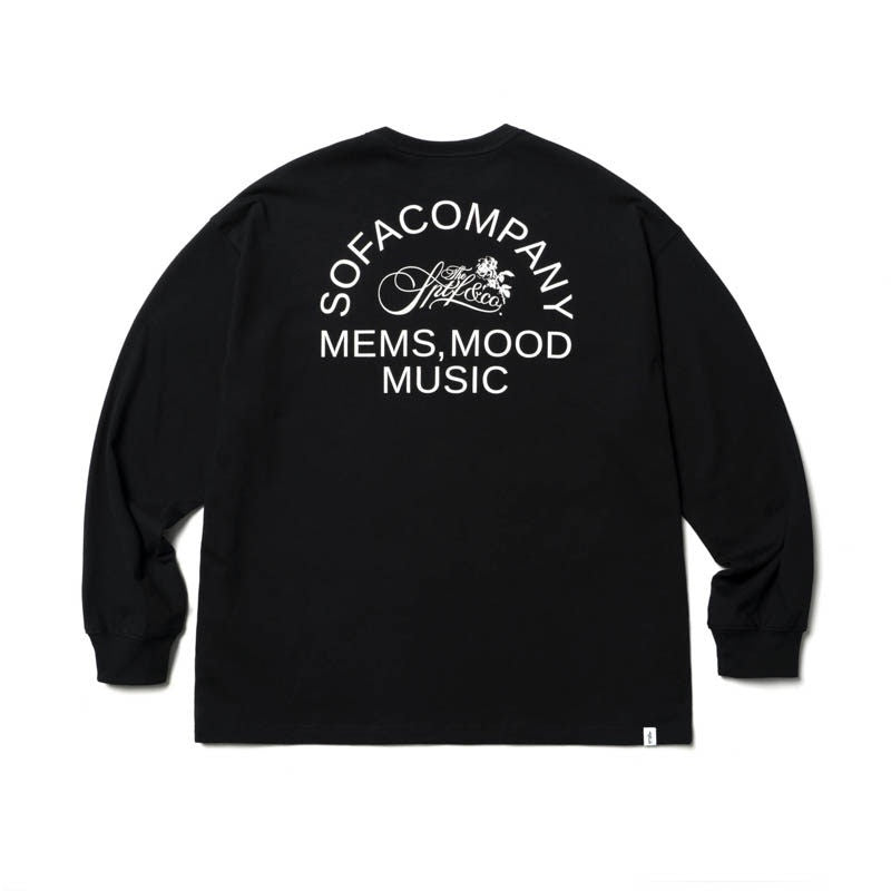 SUPERTOFU_Soft_Cotton_Oversized_Round_Neck_Unisex_Black_White_Long_Sleeve_T-Shirts_MISSTT