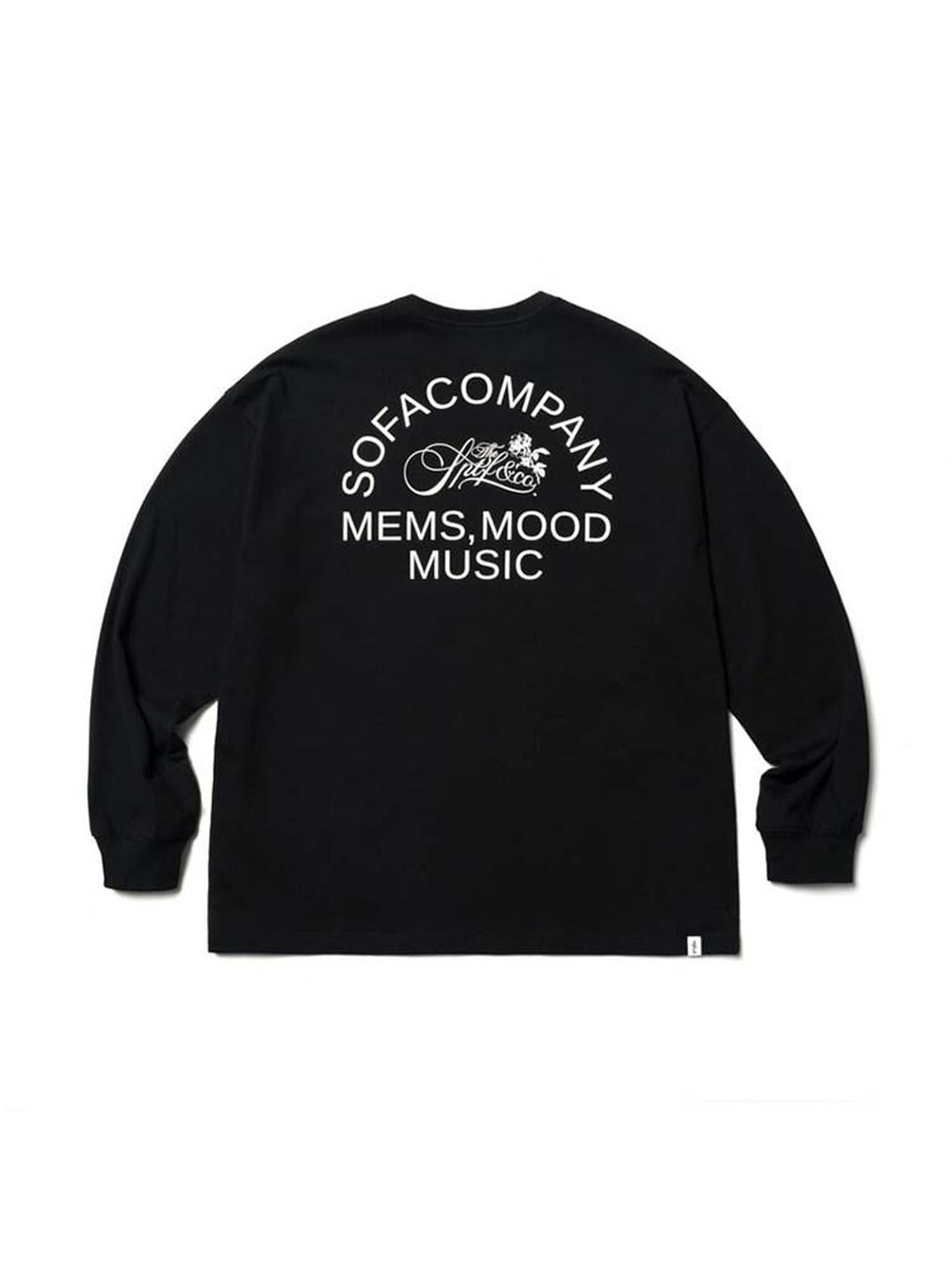 SUPERTOFU Soft Cotton Oversized Round Neck Youth Unisex Black White Long Sleeve T-Shirts