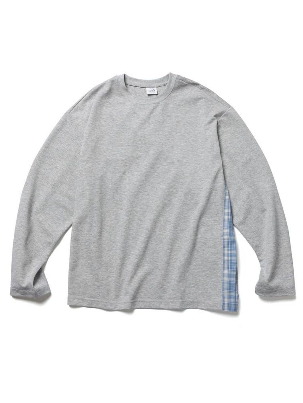SUPERTOFU Sweat Wicking Wrinkle Free Loose Patchwork Unisex Logo Long Sleeve T-Shirts