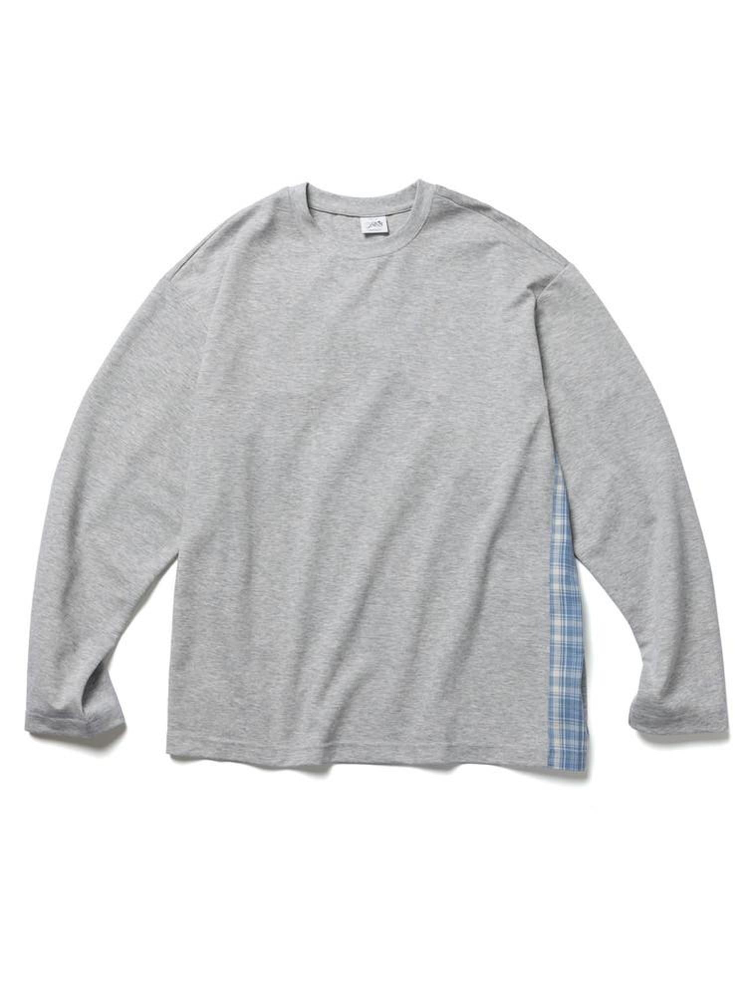 SUPERTOFU Sweat Wicking Wrinkle Free Loose Patchwork Unisex Logo Long Sleeve T-Shirts