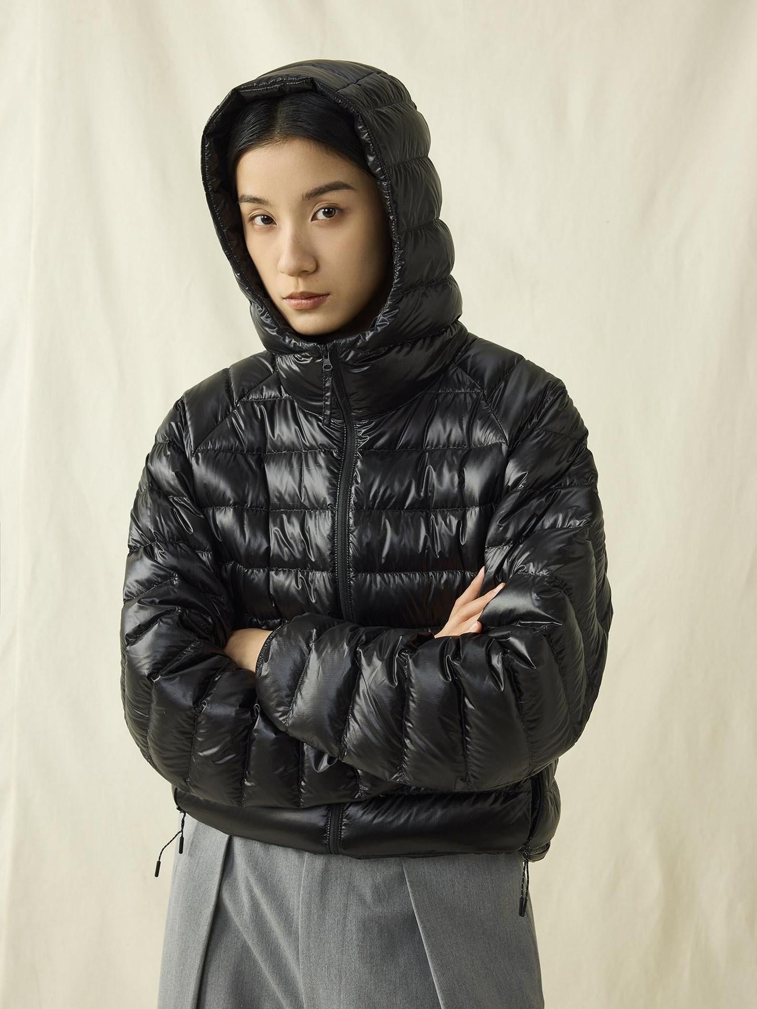 SUPERTOFU Ultralight 90 Percent Down Double Taped Nylon Short Urban Down Jackets