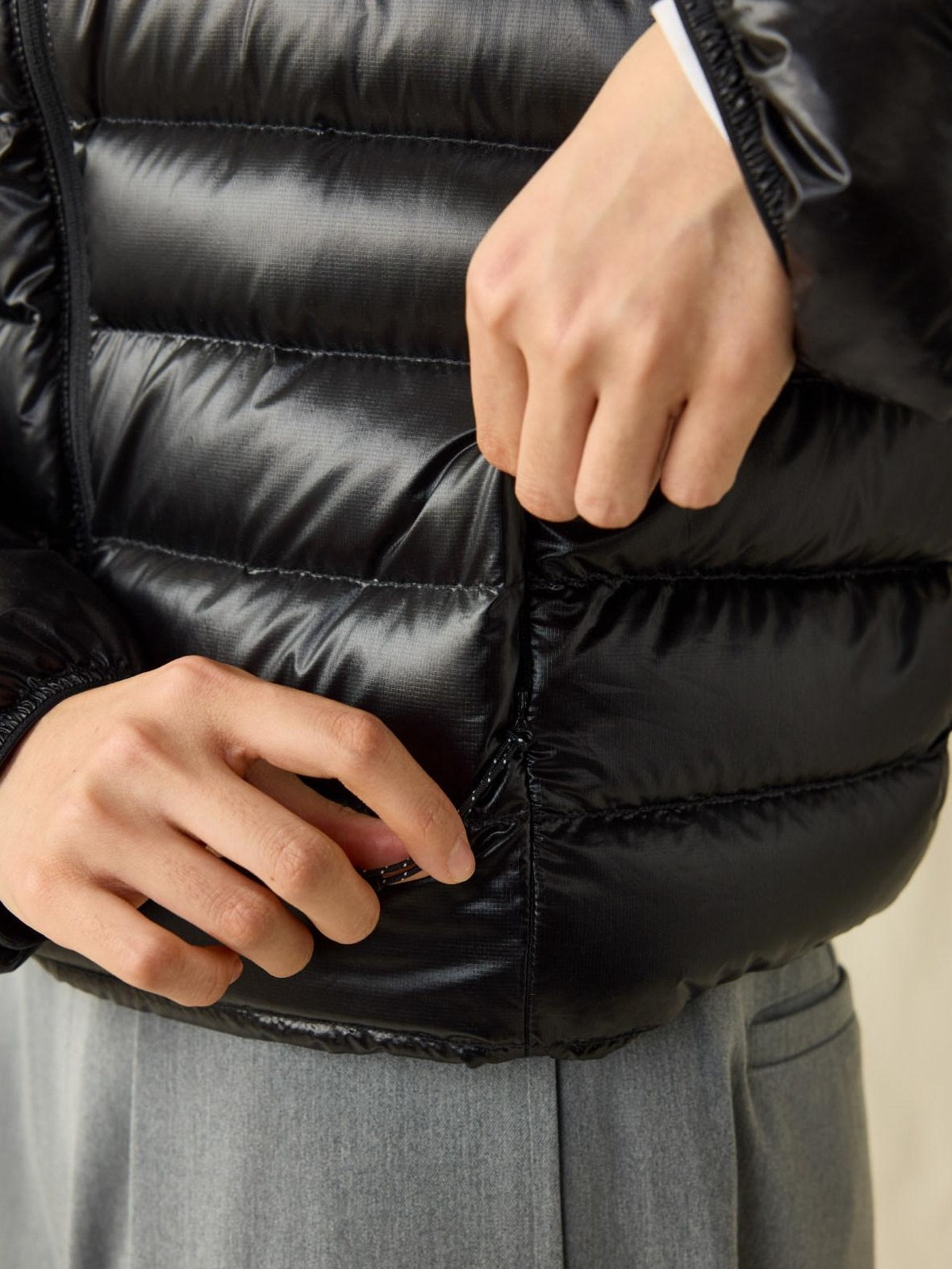 SUPERTOFU Ultralight 90 Percent Down Double Taped Nylon Short Urban Down Jackets