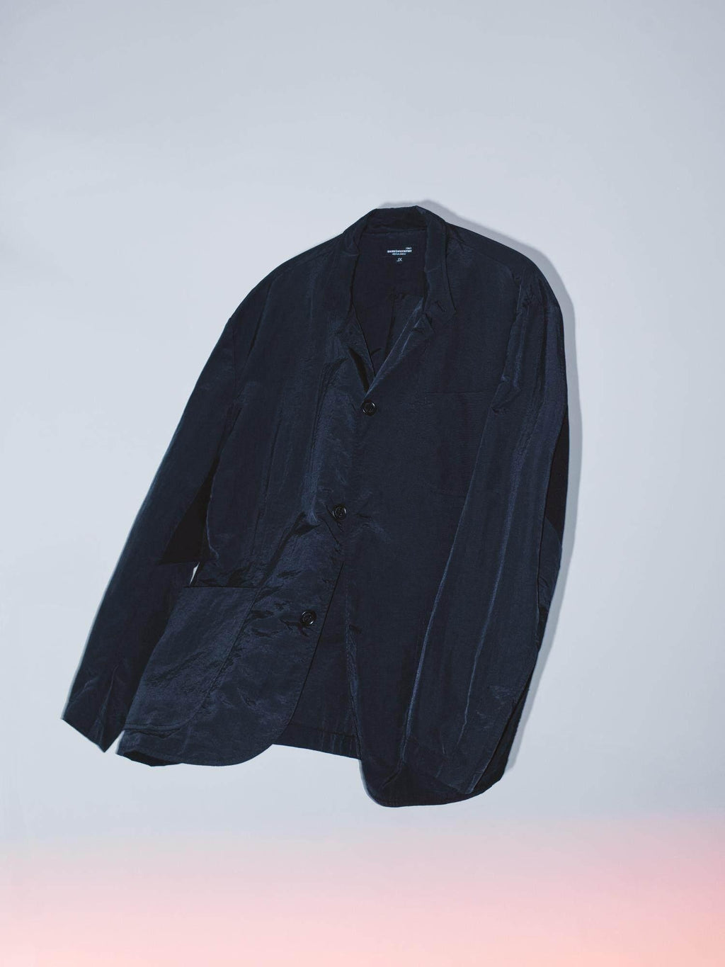 SUPERTOFU Versatile Youthful Trendy Relaxed Fit Point Collar Unisex Black Casual Jackets