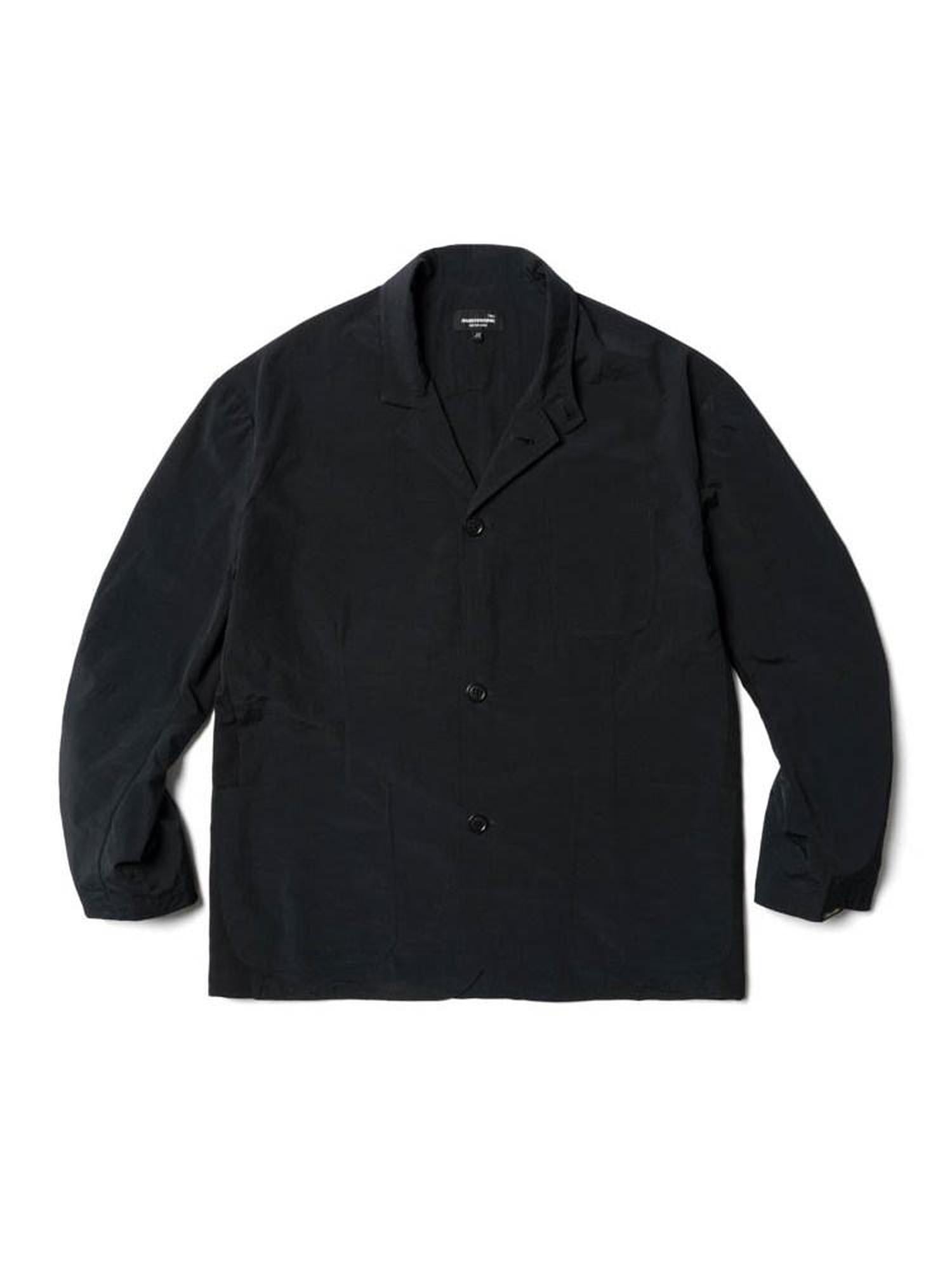 SUPERTOFU Versatile Youthful Trendy Relaxed Fit Point Collar Unisex Black Casual Jackets