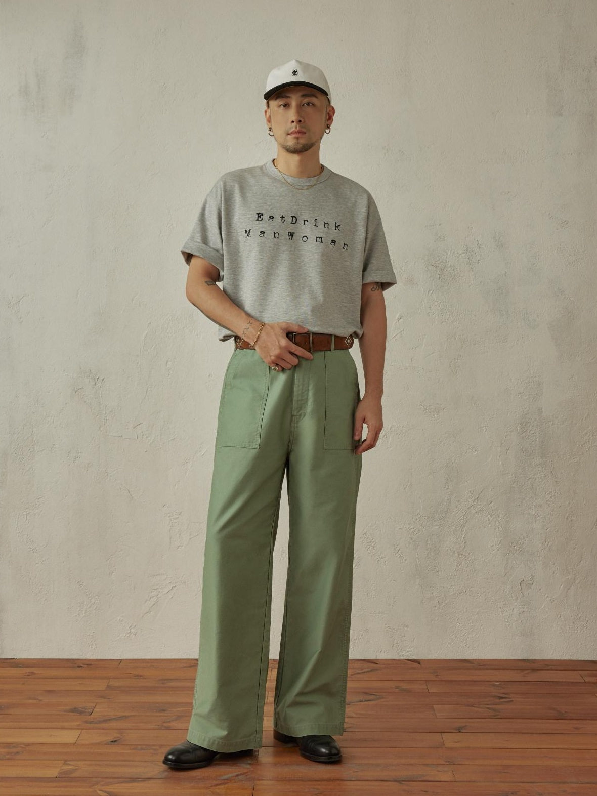 SUPERTOFU Vintage Washed Loose Unisex Cotton Letter Print Short Sleeve T-Shirts