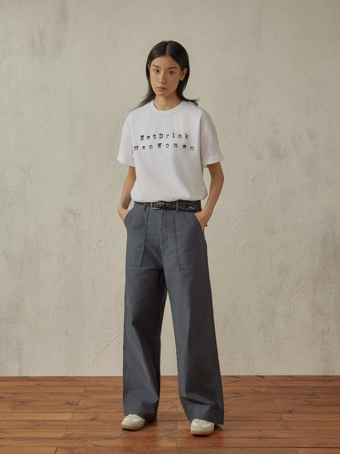 SUPERTOFU Vintage Washed Loose Unisex Cotton Letter Print Short Sleeve T-Shirts