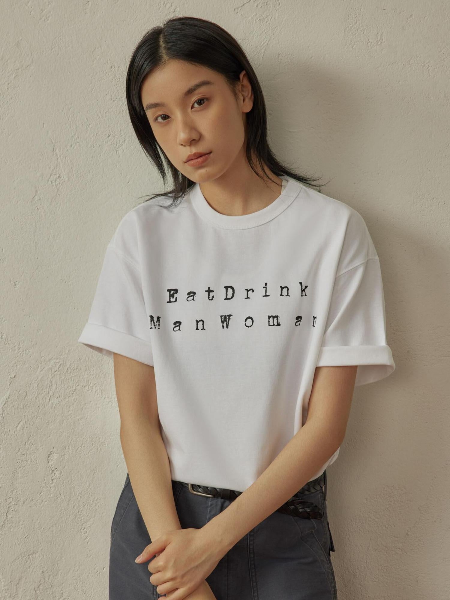 SUPERTOFU Vintage Washed Loose Unisex Cotton Letter Print Short Sleeve T-Shirts