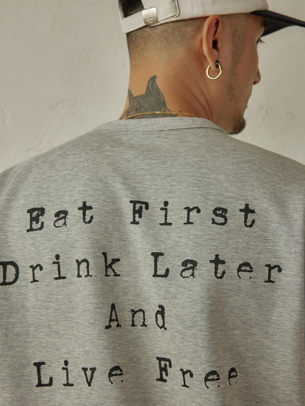 SUPERTOFU Vintage Washed Loose Unisex Cotton Letter Print Short Sleeve T-Shirts