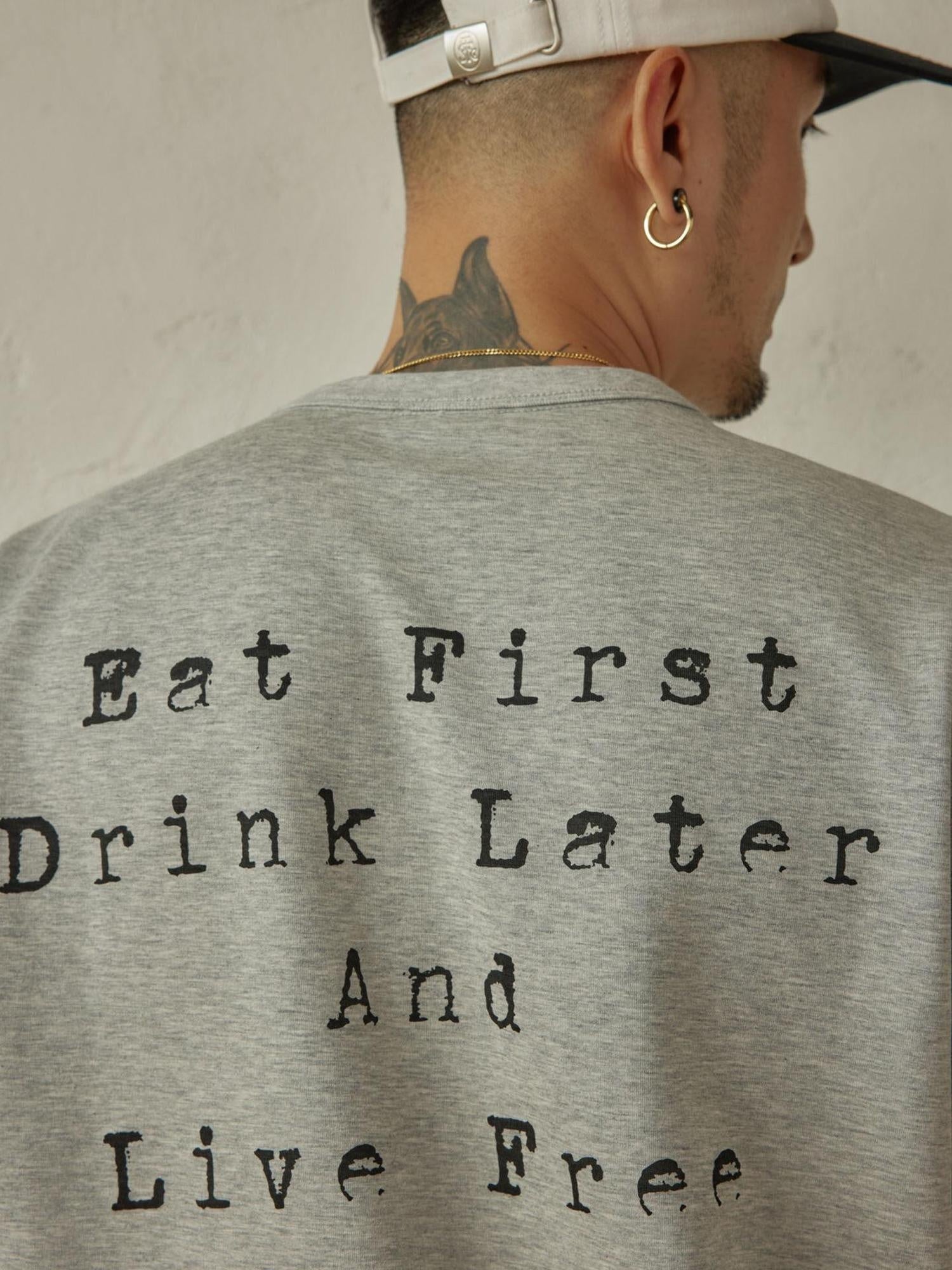 SUPERTOFU Vintage Washed Loose Unisex Cotton Letter Print Short Sleeve T-Shirts
