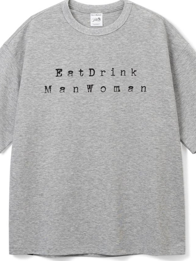 SUPERTOFU Vintage Washed Loose Unisex Cotton Letter Print Short Sleeve T-Shirts