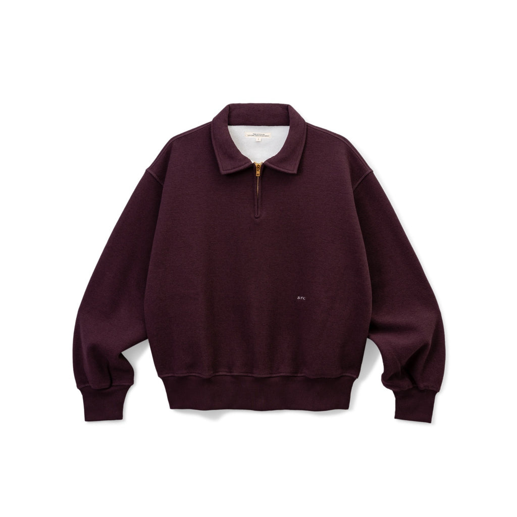 SUPERTOFU_Warm_Fleece_Lined_Loose_Fit_Half_Zip_Collared_Unisex_Cotton_Blend_Sweatshirts_MISSTT