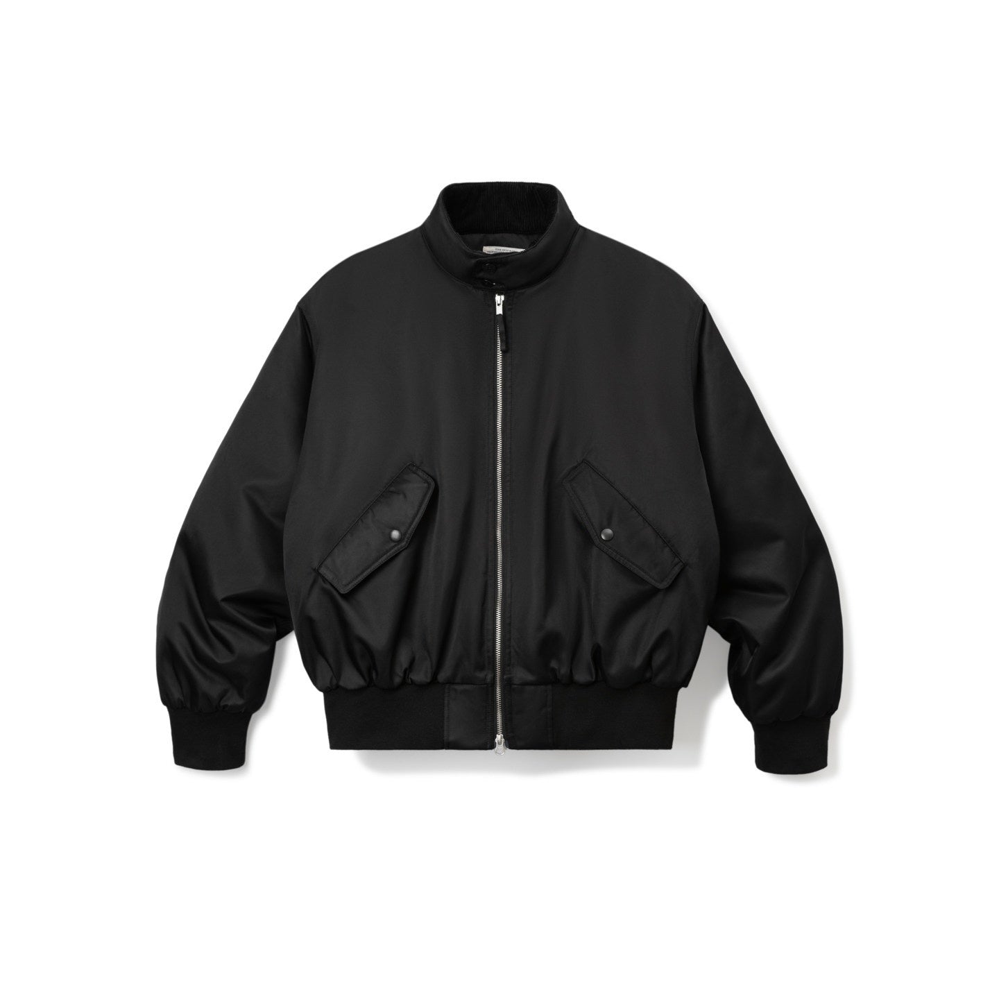 SUPERTOFU Warm Insulated Nylon Retro Collar Zipper Elastic Hem Unisex Daily Puffer Jackets