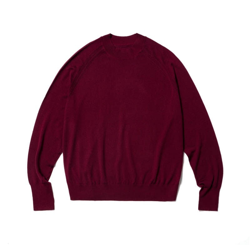 SUPERTOFU_Warm_Minimal_High_Neck_Unisex_Casual_Pure_Wool_Long_Sleeve_T-Shirts_MISSTT