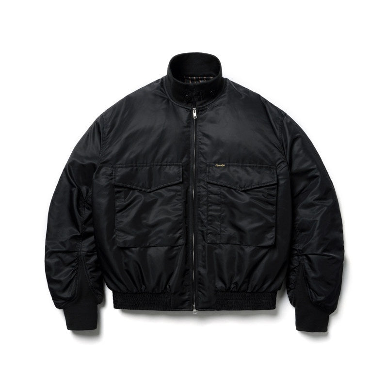 SUPERTOFU_Warm_Multi_Pocket_Loose_Fit_Unisex_Nylon_Zipper_Black_Puffer_Jackets_MISSTT