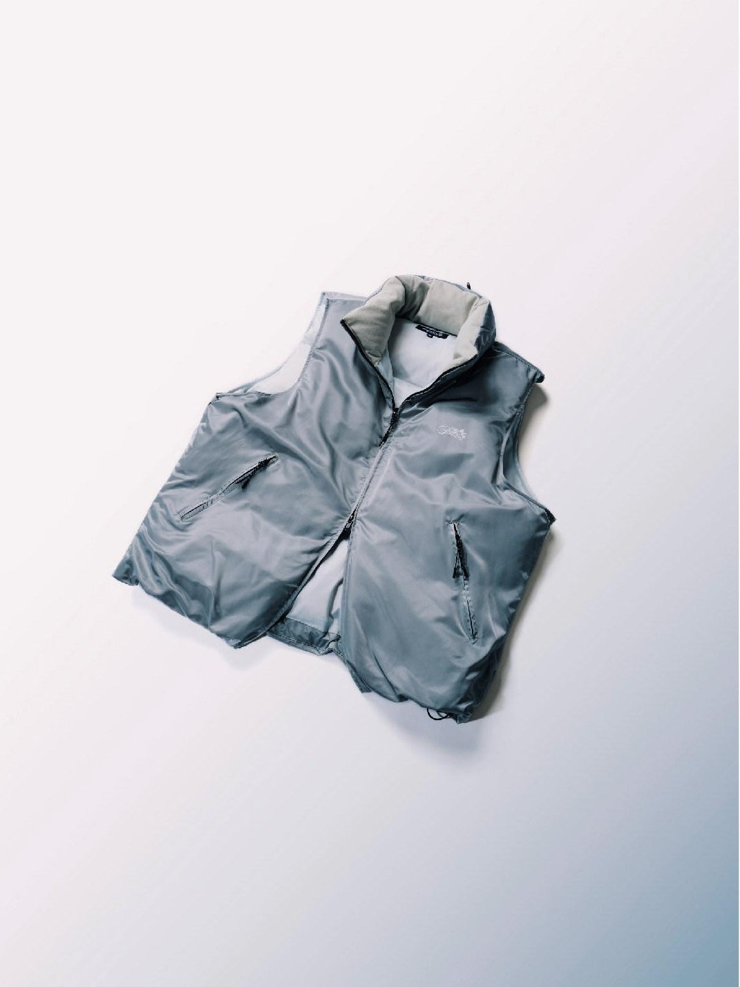 SUPERTOFU Warm Thick Stand Collar Standard Fit Youth Daily Black Gray Vests