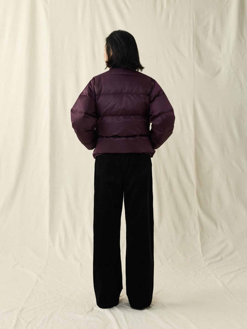 SUPERTOFU Warm Waterproof 90 Percent White Duck Down Retro Stand Collar Nylon Down Jackets