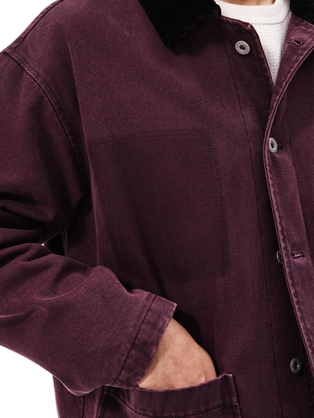 SUPERTOFU Washed 100 Percent Cotton Longline Oversized Point Collar Unisex Utility Jackets