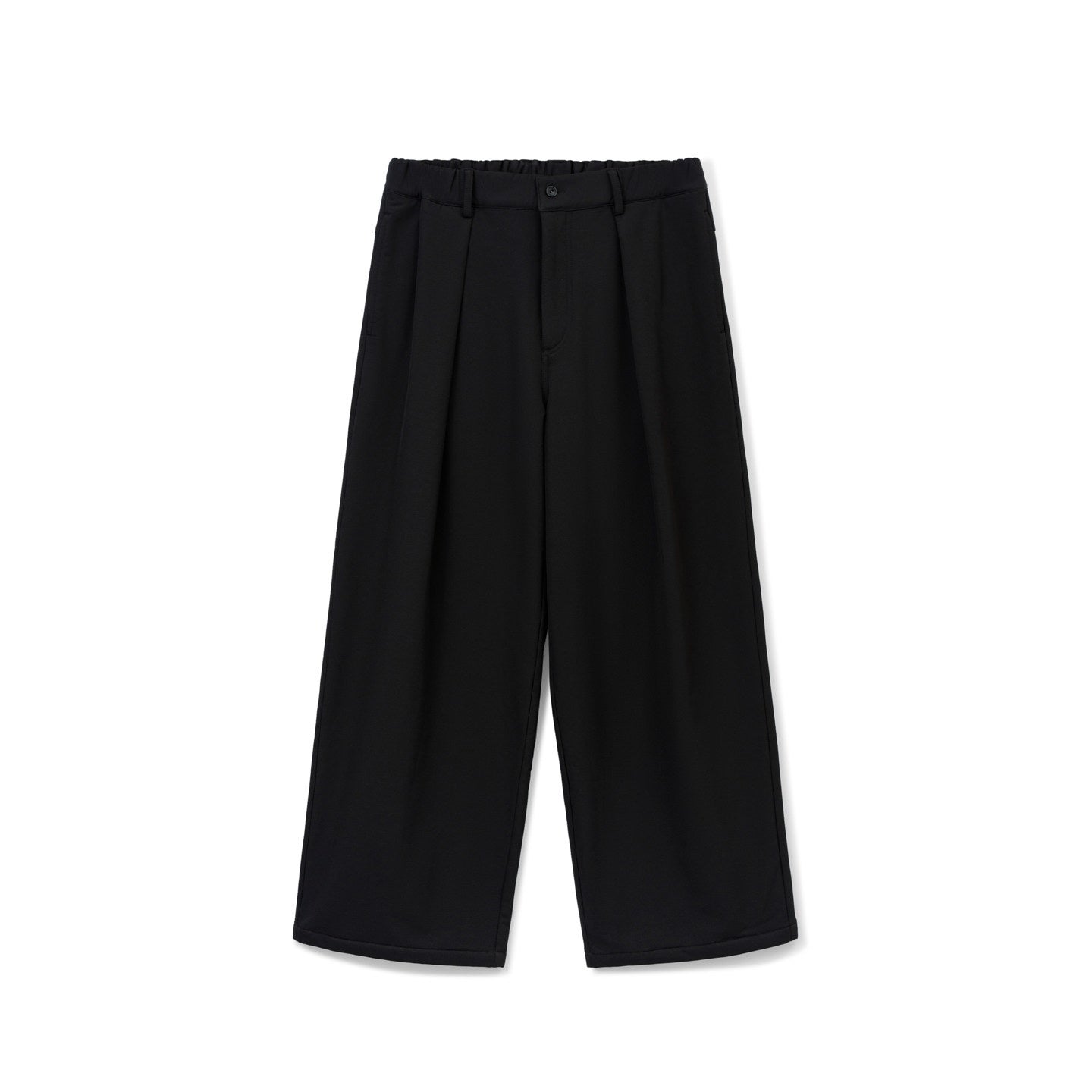 SUPERTOFU_Windproof_Stretch_Casual_Relaxed_Zip_Fly_Unisex_Polyester_Black_Wide-Leg_Pants_MISSTT