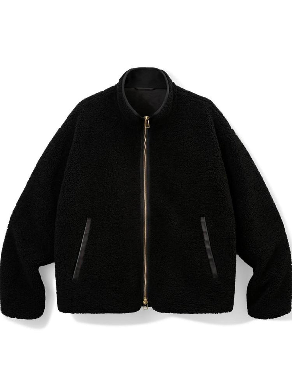 SUPERTOFU Windproof Thick Patchwork Loose Fit Stand Collar Unisex Black Puffer Jackets