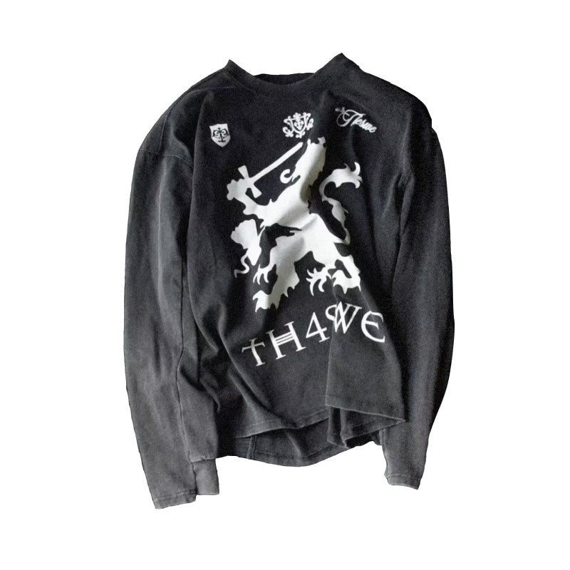 TH4SWE_100%_Cotton_Breathable_Loose_Patchwork_Animal_Unisex_Long_Sleeve_T-Shirts_MISSTT