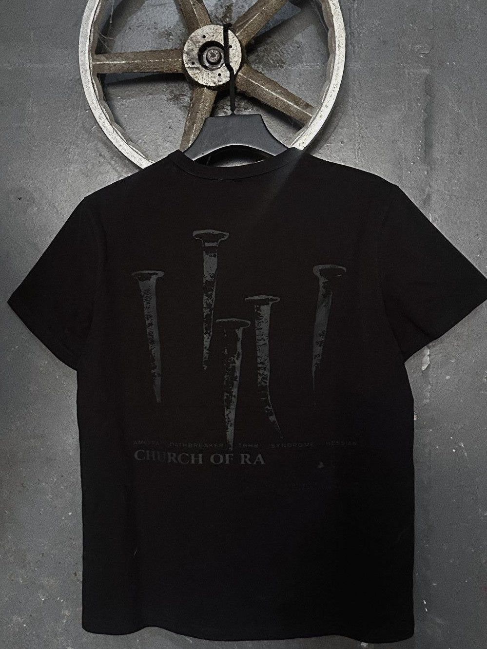 TH4SWE Brushed Cotton Slim Fit Dark Unisex Devil Lamb Print Short Sleeve T-Shirts
