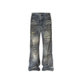 TH4SWE_Distressed_Mid_Rise_Deep_Blue_Cotton_Button_Fly_Unisex_Denim_Straight_Jeans_MISSTT