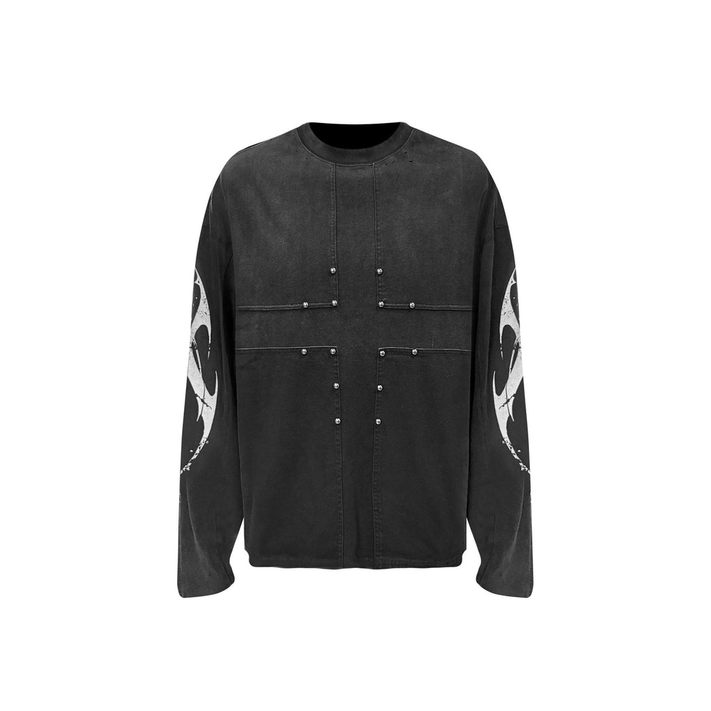 TH4SWE_Distressed_Studded_Patchwork_Dark_Loose_Unisex_Black_Cotton_Long_Sleeve_T-Shirts_MISSTT