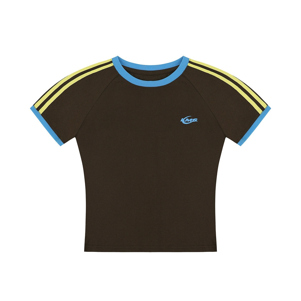 lemanism_Two_Stripe_Print_Drop_Shoulder_Men's_Cotton_Blend_Short_Sleeve_T-shirts_MISSTT