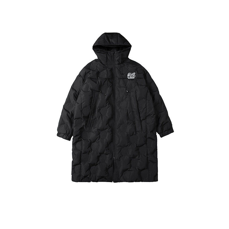 RickyisClown_Hooded_Bonded_Embossed_Mid_Length_Men's_Polyester_White_Duck_Down_Down_Jackets_MISSTT