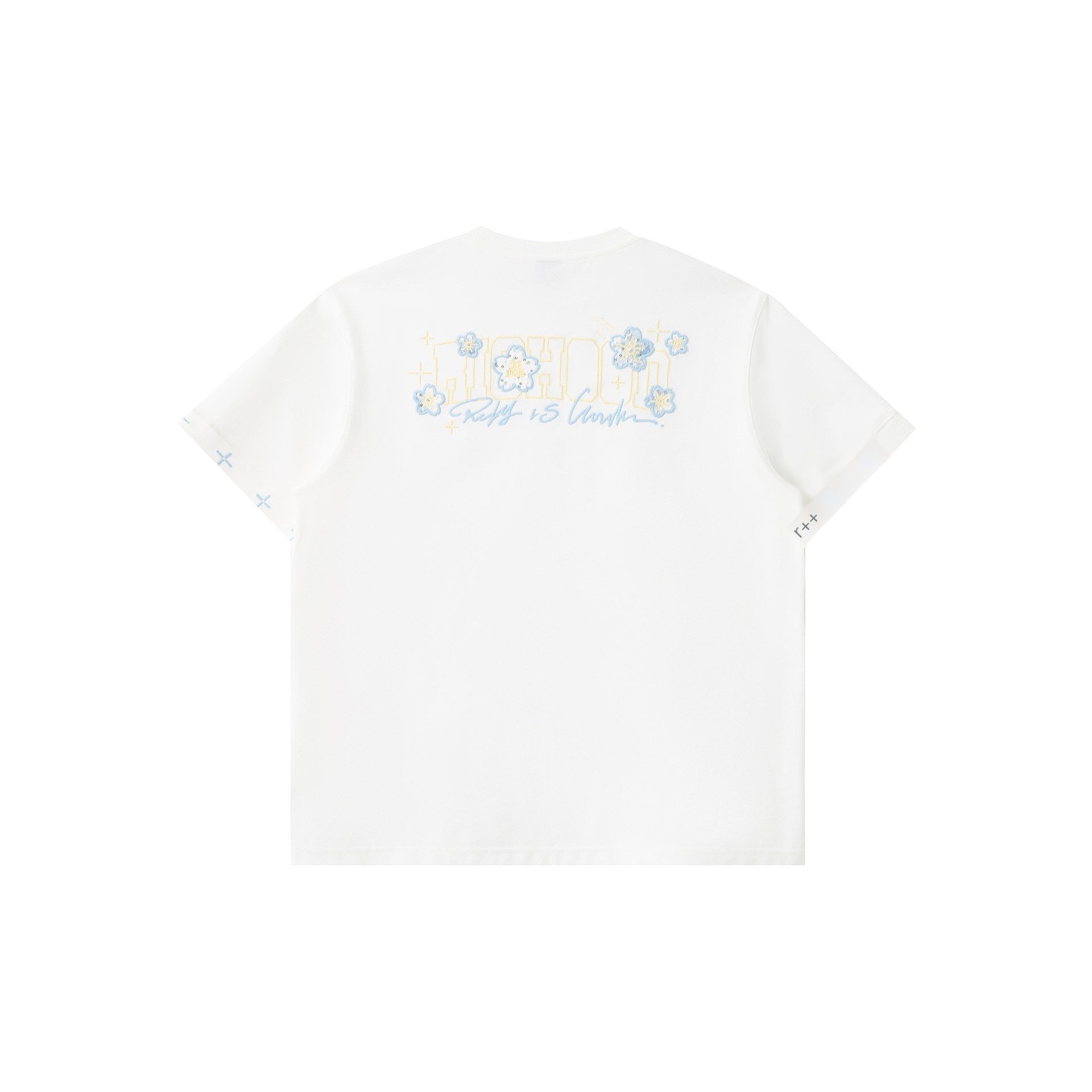 RickyisClown_Cherry_Blossom_Embroidered_Men's_Quick_Dry_Short_Sleeve_T-shirts_MISSTT