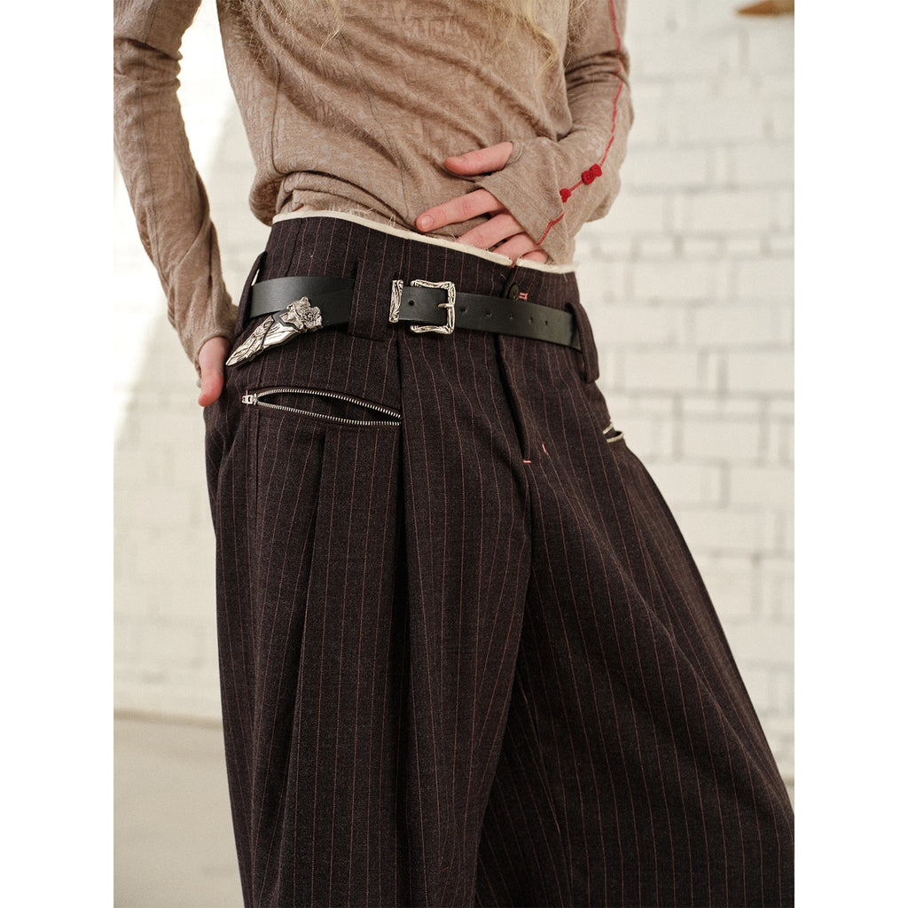 soknot_Gray_Pink_Striped_Relaxed_Wide_Fit_Men's_Polyester_Viscose_Blend_Dress_Pants_MISSTT