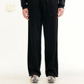 RickyisClown_Black_Striped_Side_Pleat_Chinese_Streetwear_Men's_Cotton_Blend_Sweatpants_MISSTT