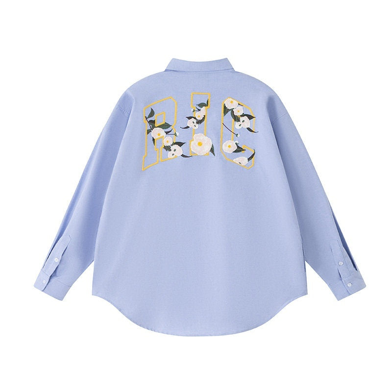 RickyisClown_Camellia_Floral_High_Street_Design_Long_Sleeve_Men's_Print_Shirts_MISSTT