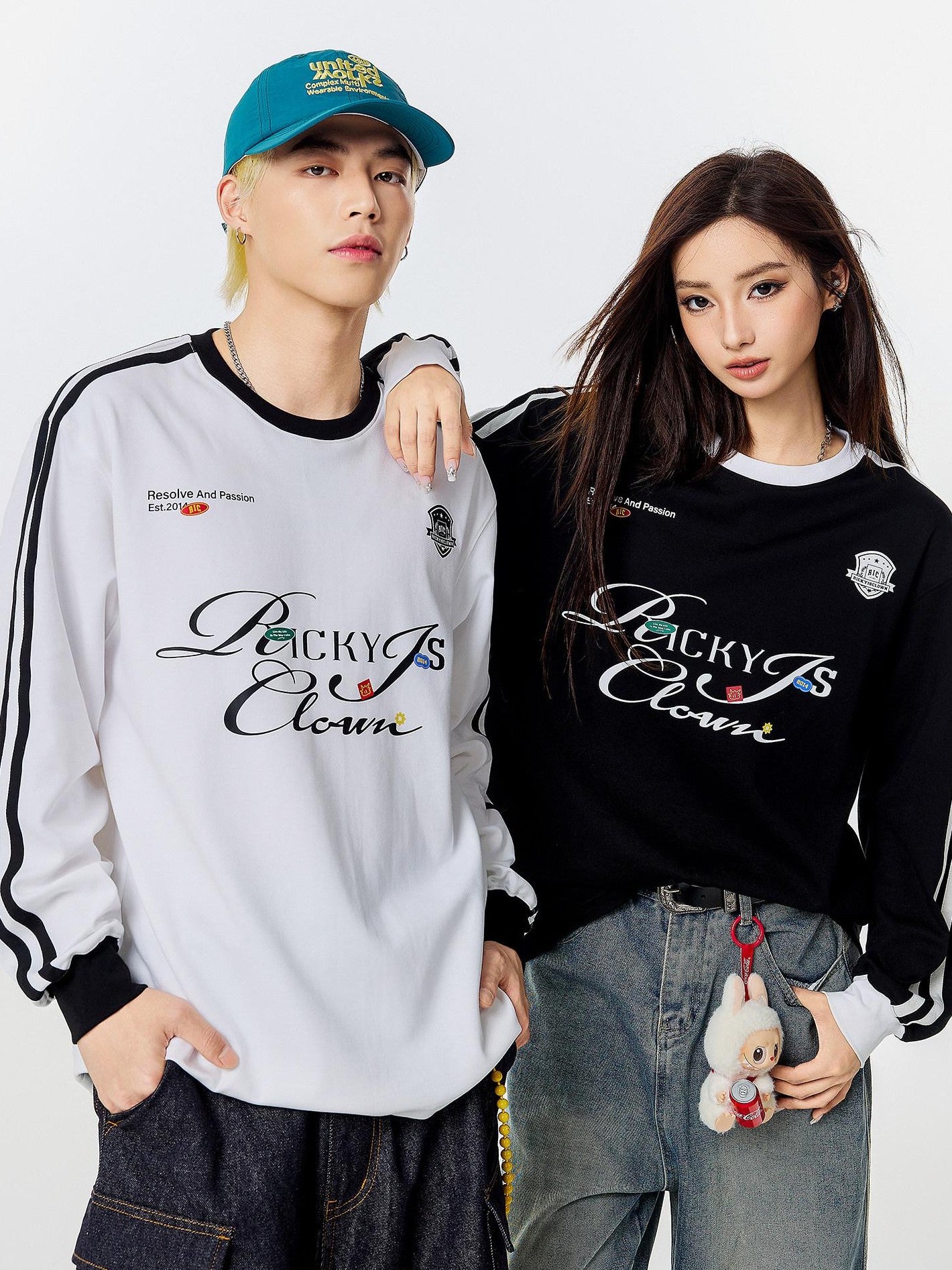 RickyisClown American Vintage Collegiate Loose Fit Men's Long Sleeve T-shirts