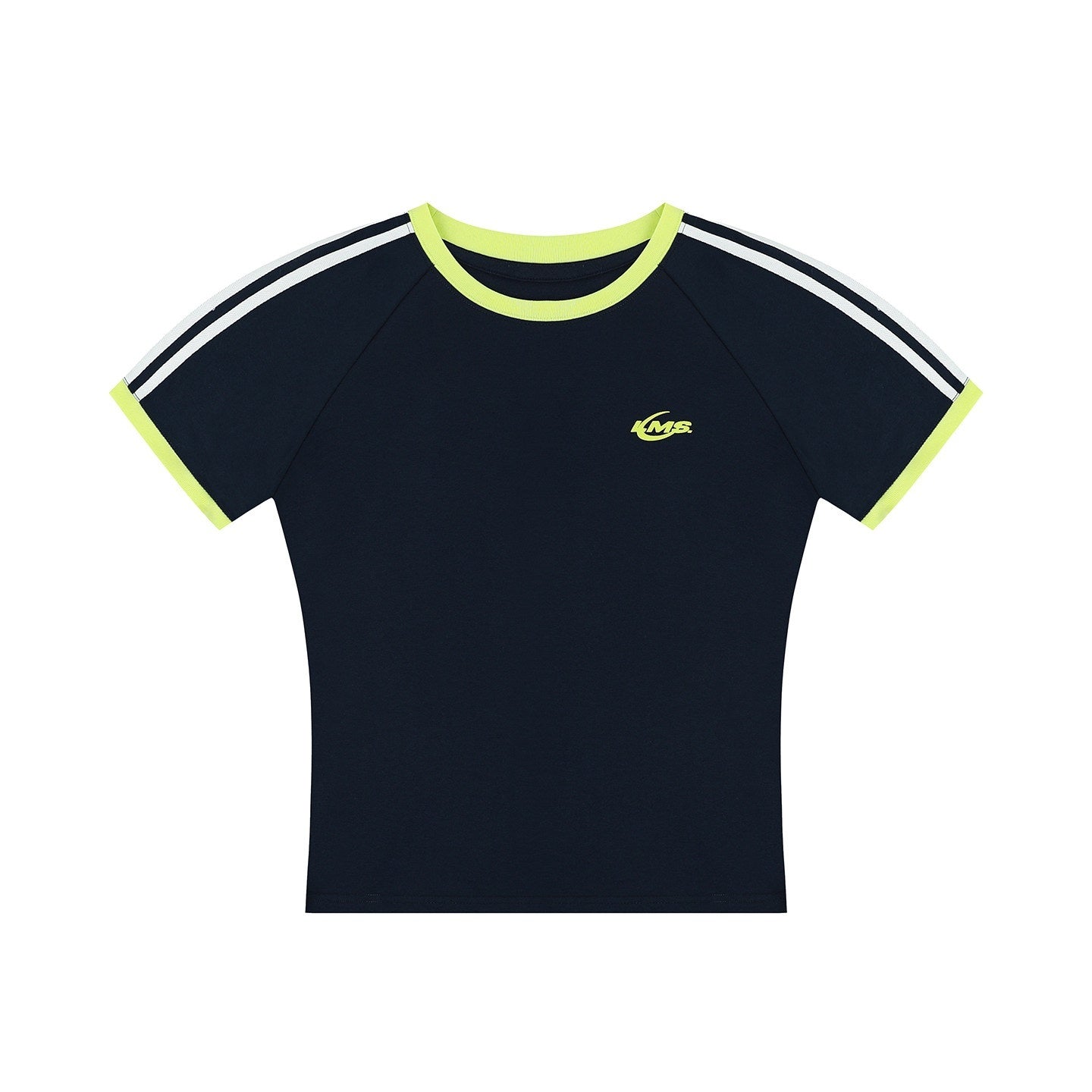 lemanism_Two_Stripe_Print_Drop_Shoulder_Men's_Cotton_Blend_Short_Sleeve_T-shirts_MISSTT