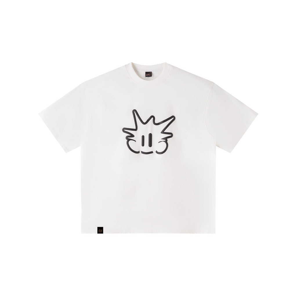 RickyisClown_Cartoon_Pineapple_Head_Print_Loose_Men's_Cotton_Quick_Dry_Short_Sleeve_T-shirts_MISSTT